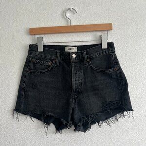 AGOLDE Parker Vintage Cutoff Shorts Black Size 24